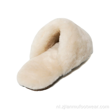 Shearling slippers gesloten teen slippers